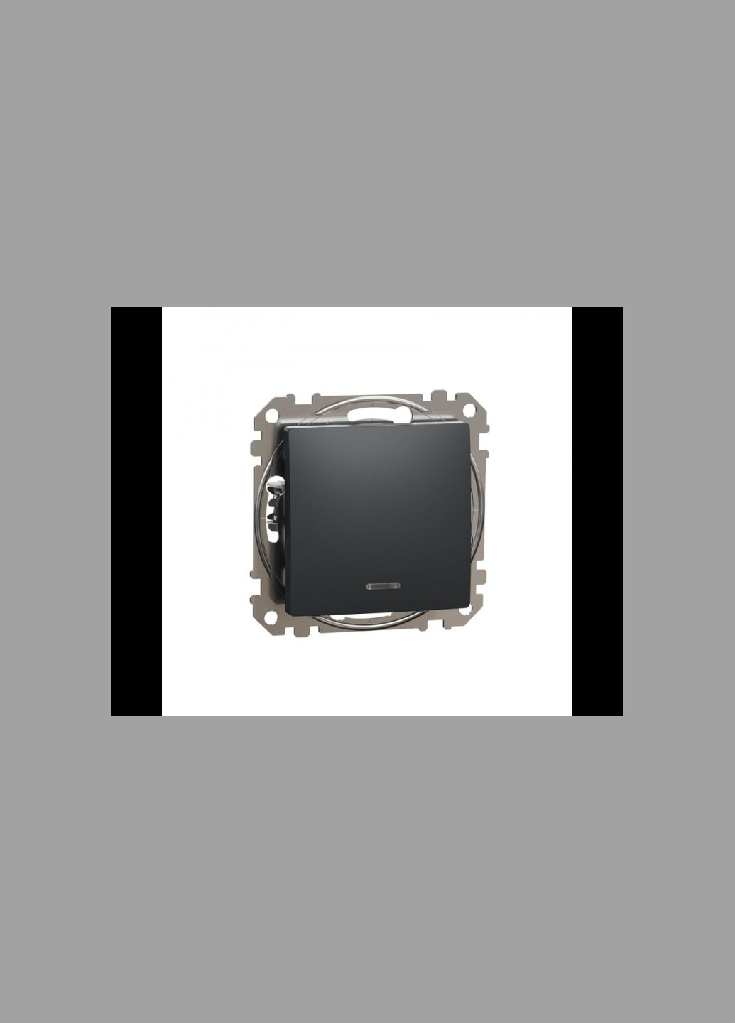 Одноклавишный выключатель с подсветкой LED [SDD114101L] ABS-UV Sedna Design&Element Шнейдер Электрик Schneider Electric (344545157)