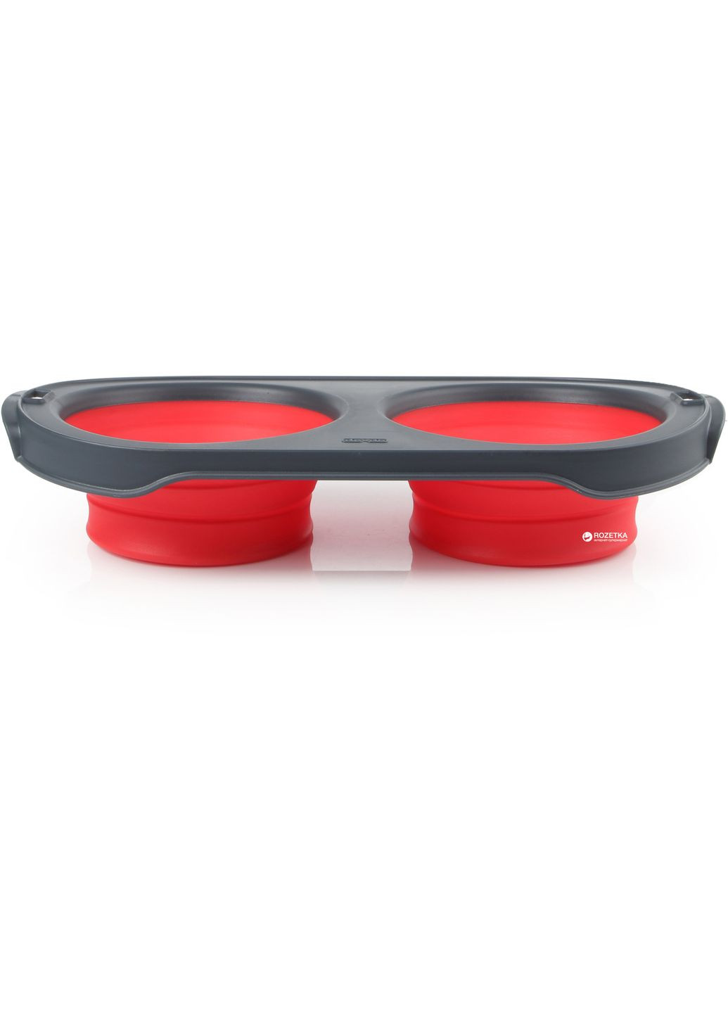 Складна миска для годування для собак Collapsible Pet Feeder 1200 мл Червона (dx30659) Dexas (311216051)
