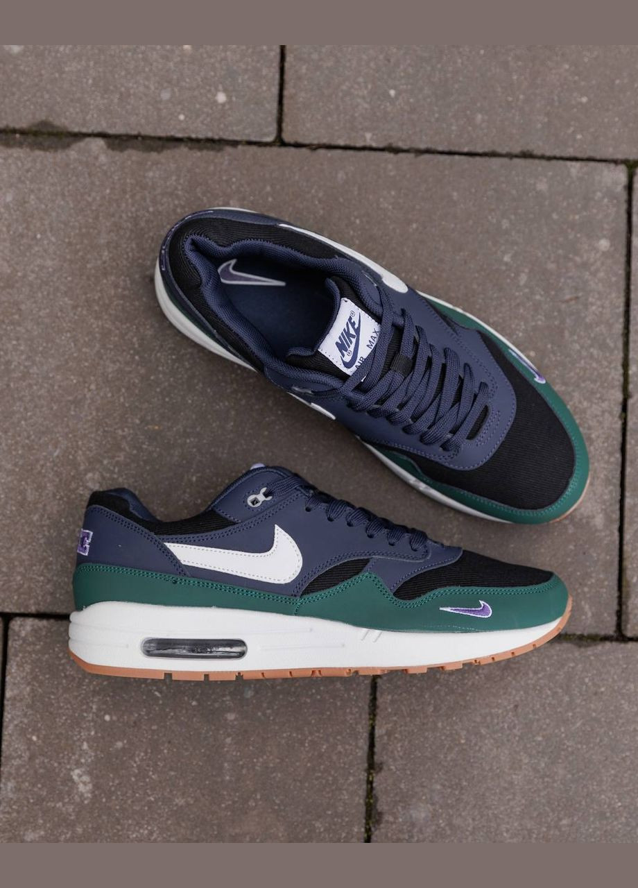Комбіновані Осінні кросівки чоловічі nike nd No Brand Air Max 1 Gorge Green