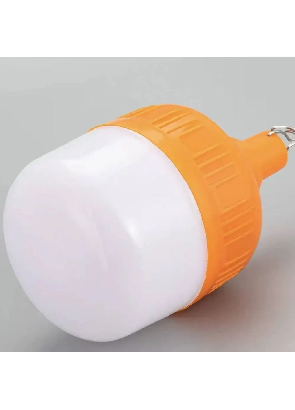 Комплект набір лампа ліхтар світильник автономна акумуляторна для кемпінгу з сонячною панеллю 80W (482241-Prob) Помаранчева Unbranded (372201611)