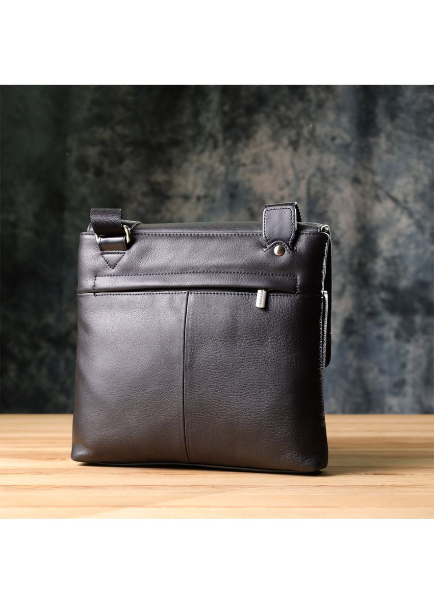 Мужская сумка через плечо из зернистой натуральной кожи 20865_1 (9270G-25 nero) Tony Perotti (362417505)