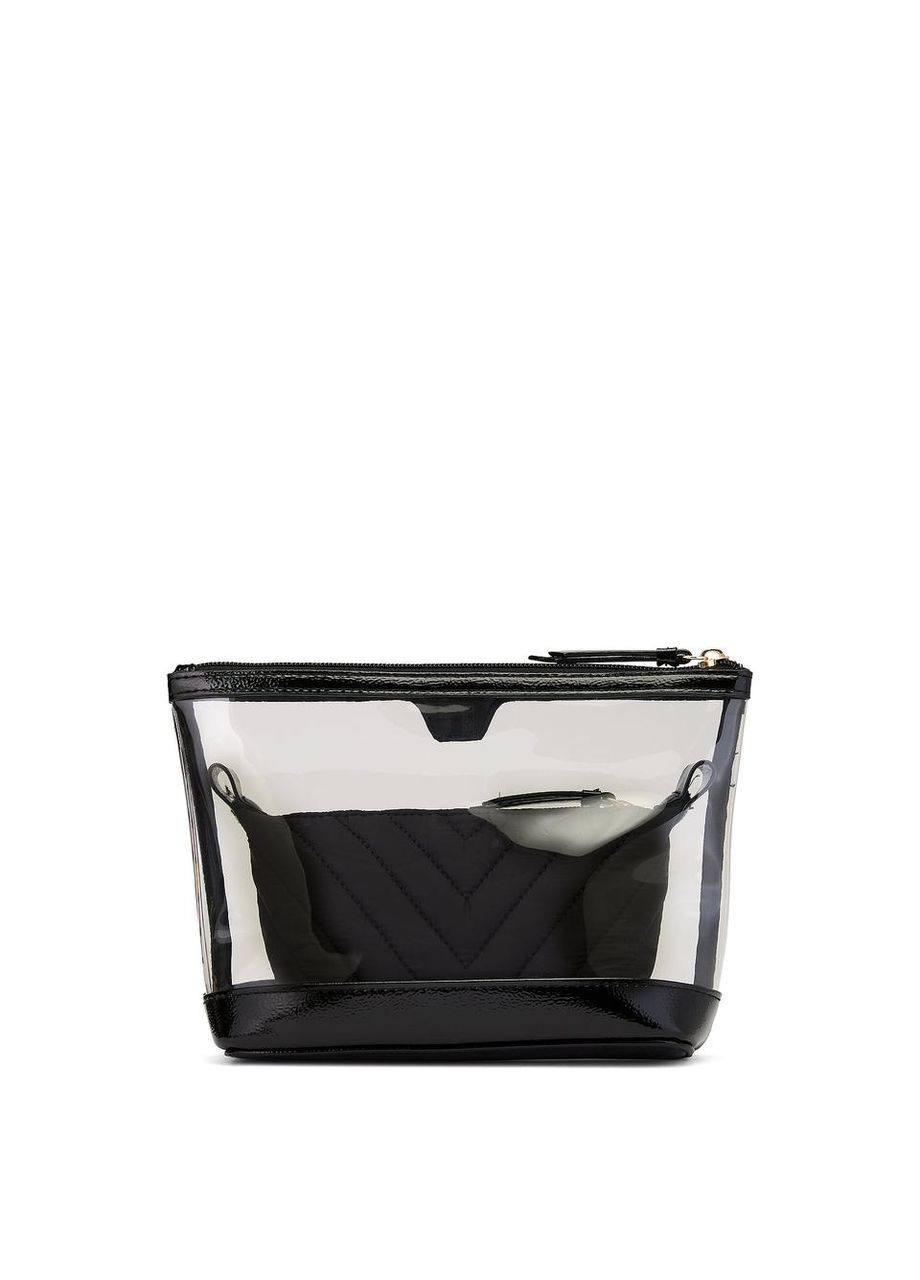 Набор косметичек 2-Piece Makeup Black V-Quilt Victoria's Secret (336873406)