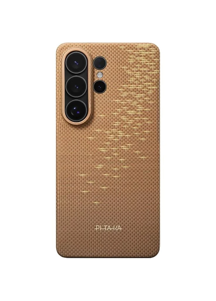 Чохол Edge Case Aaron Button для Samsung Galaxy S26 Ultra Golden Glint (KS2606U) [163218] Pitaka (399922463)