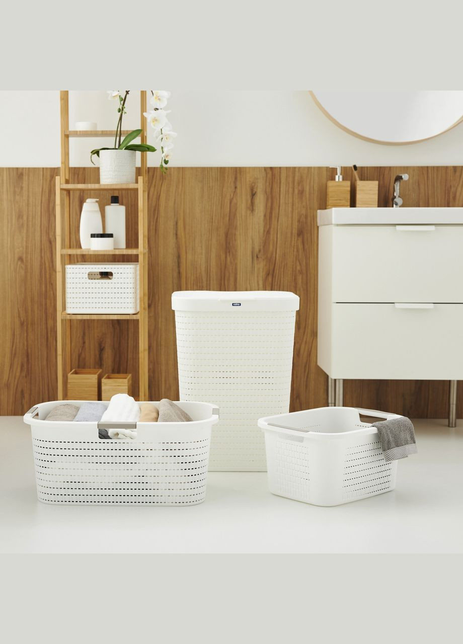 Корзина для білизни пластикова COUNTRY 55 л (10327) Rotho (334007183)