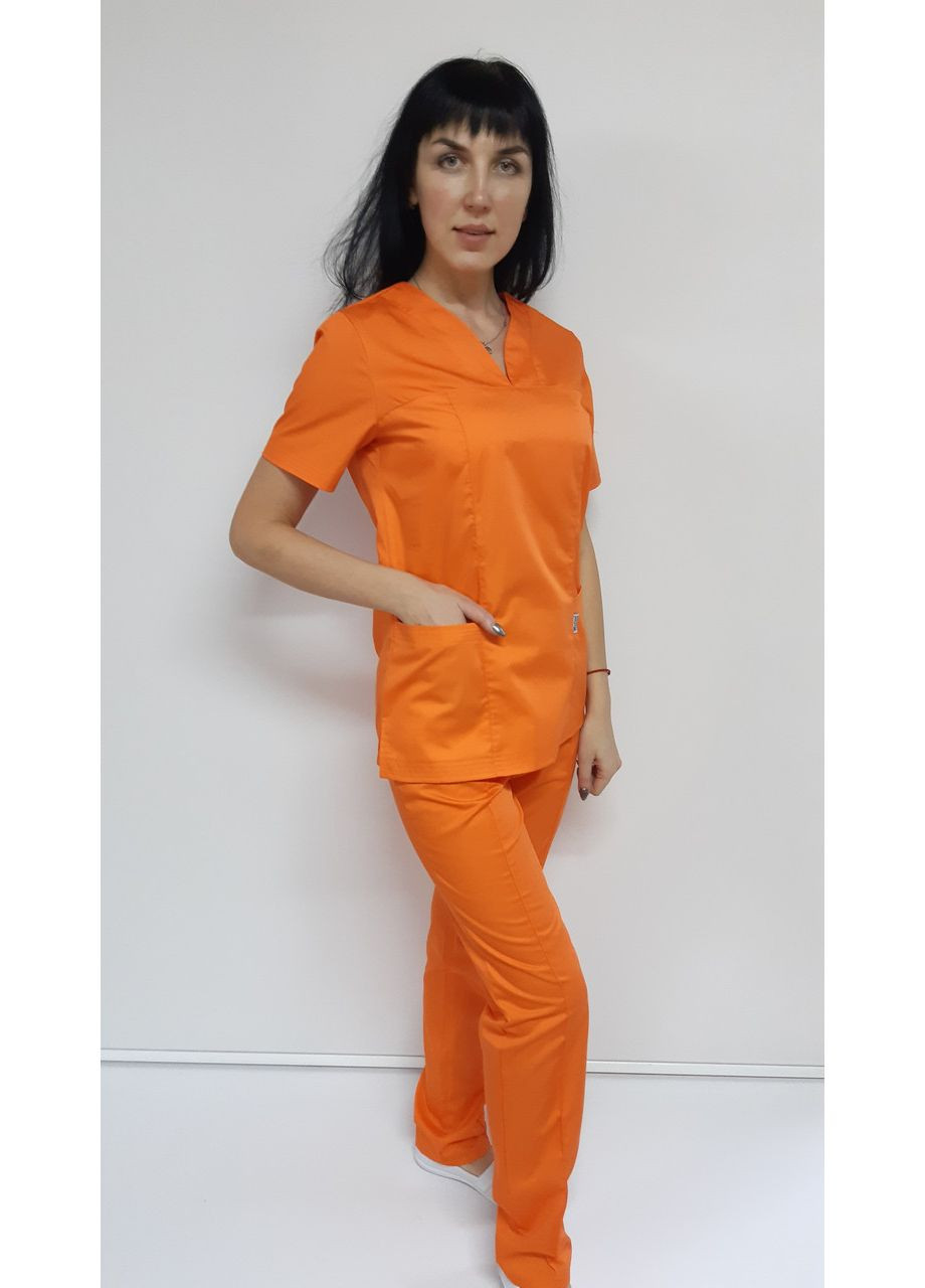 Жіночий медичний костюм Кенді коттон короткий рукав 60, No Brand (361359861)