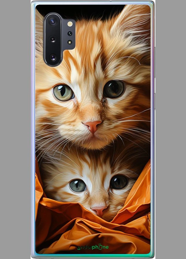 Чехол на Samsung Galaxy Note 10 Plus Котики 2 "5664u-1756-70447" Endorphone (370035285)