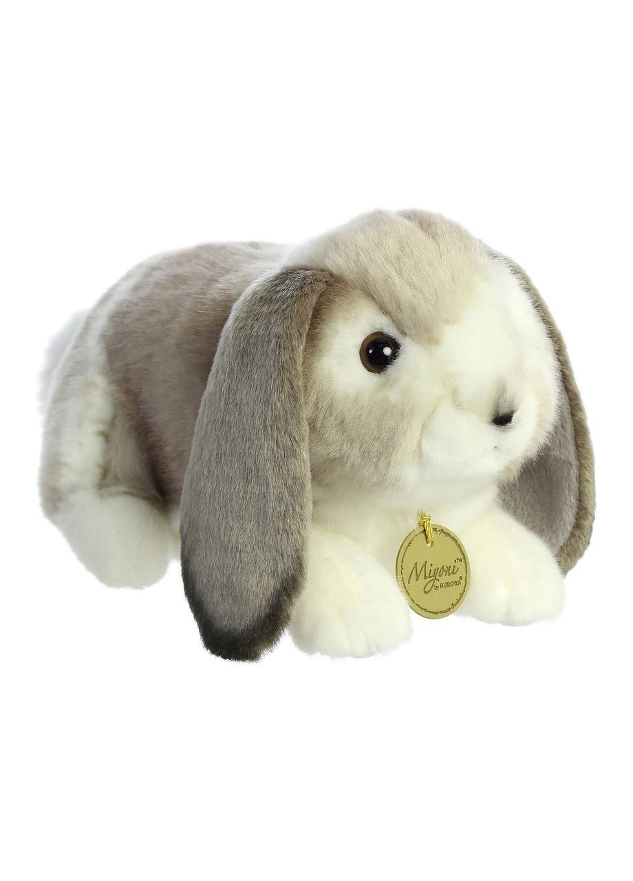 Іграшка м'яконабивна голландський вишаровий сірий кролик 23 см 201090B Aurora (303138669)