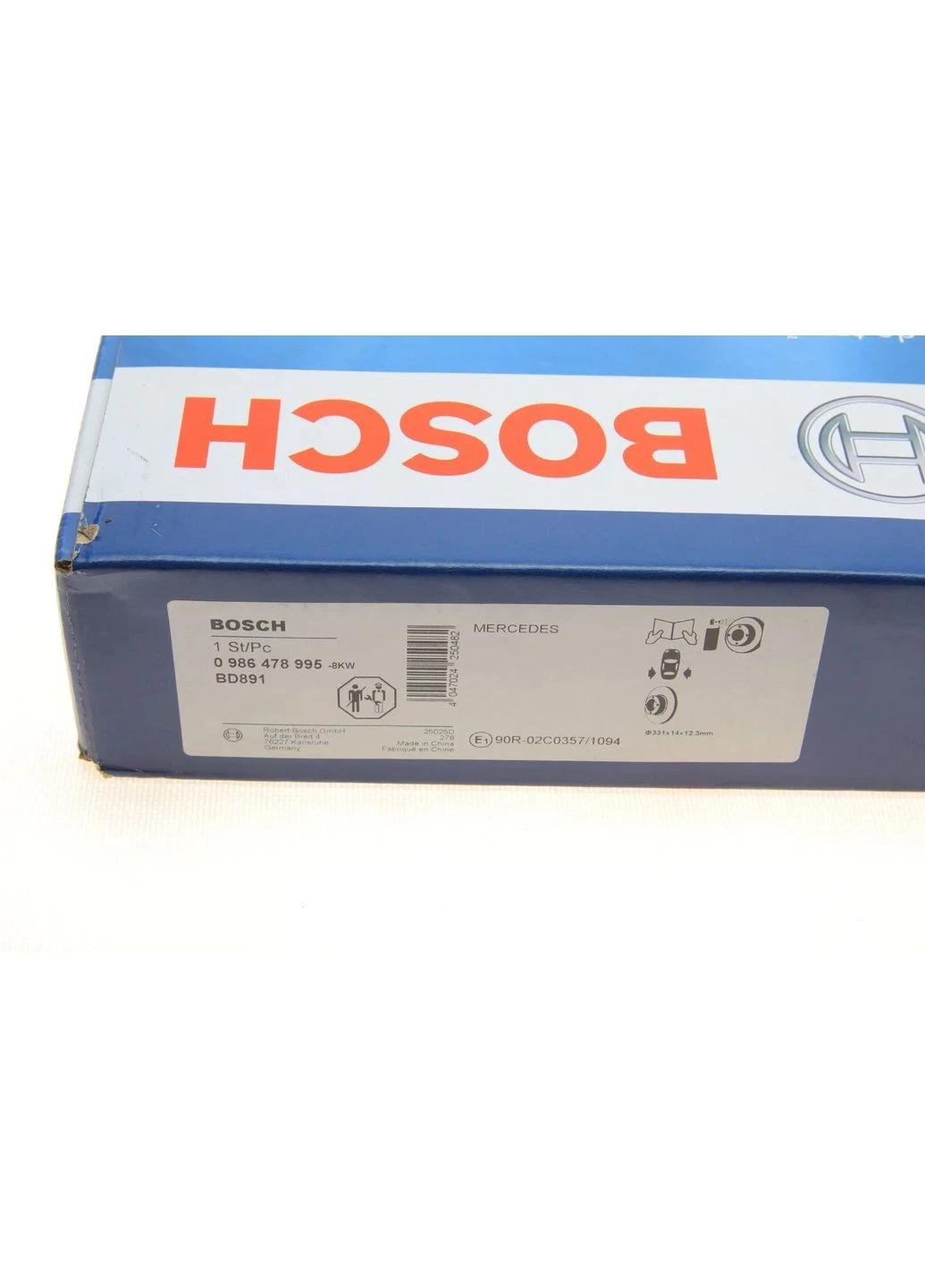 Диск тормозной (задний) MB M-class (W163) 98-05 (331х14) 0 986 478 995 RU63 Bosch (366174139)