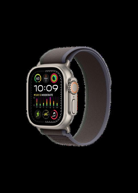 Смарт-часы Watch Ultra 2 GPS + Cellular 49mm Titanium Case with Blue/Black Trail Loop - S/M (MRF53) Apple (323615342)