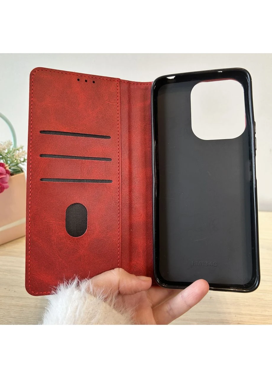 Чехол для Xiaomi redmi Note 13 pro 4g книжка подставка с магнитом и карманами для карточек ( ) No Brand (307287397)