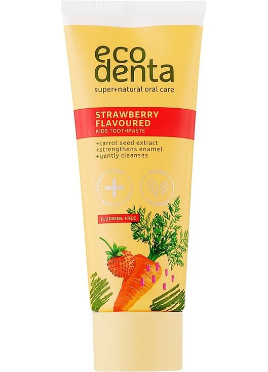 Зубная паста с запахом земляники Toothpaste 75ml (724488-123949) Ecodenta (368650474)