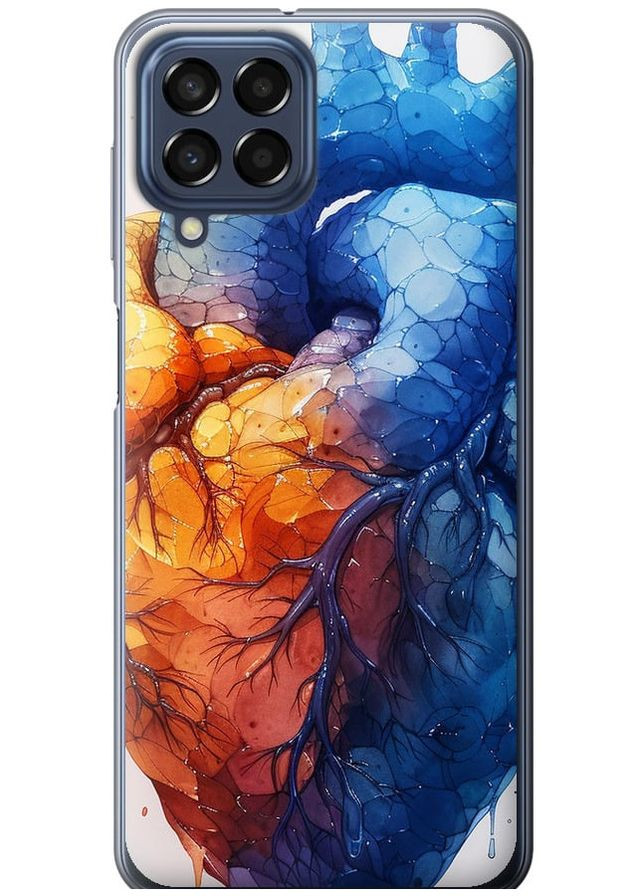 Силиконовый чехол 'Арт-сердце' для Endorphone Samsung Galaxy M33 M336B (285110087)