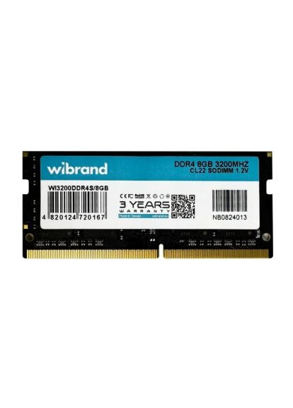 Модуль пам'яті для ноутбука (WI3200DDR4S/8GB) Wibrand SoDIMM DDR4 8GB 3200 MHz (367004753)
