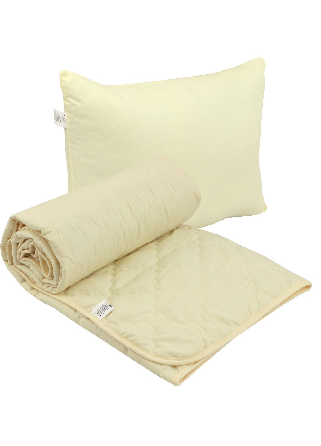 Набор одеяло 140х205+подушка 50х70 силиконовое "Milky" Руно К_924.52СЛКУ_молочний (300530044)