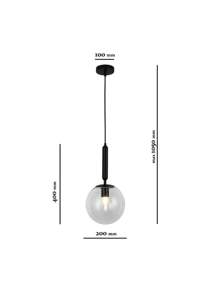 Подвесной светильник 9163520-1 BK+CL (LVS3447) Levistella (323003116)