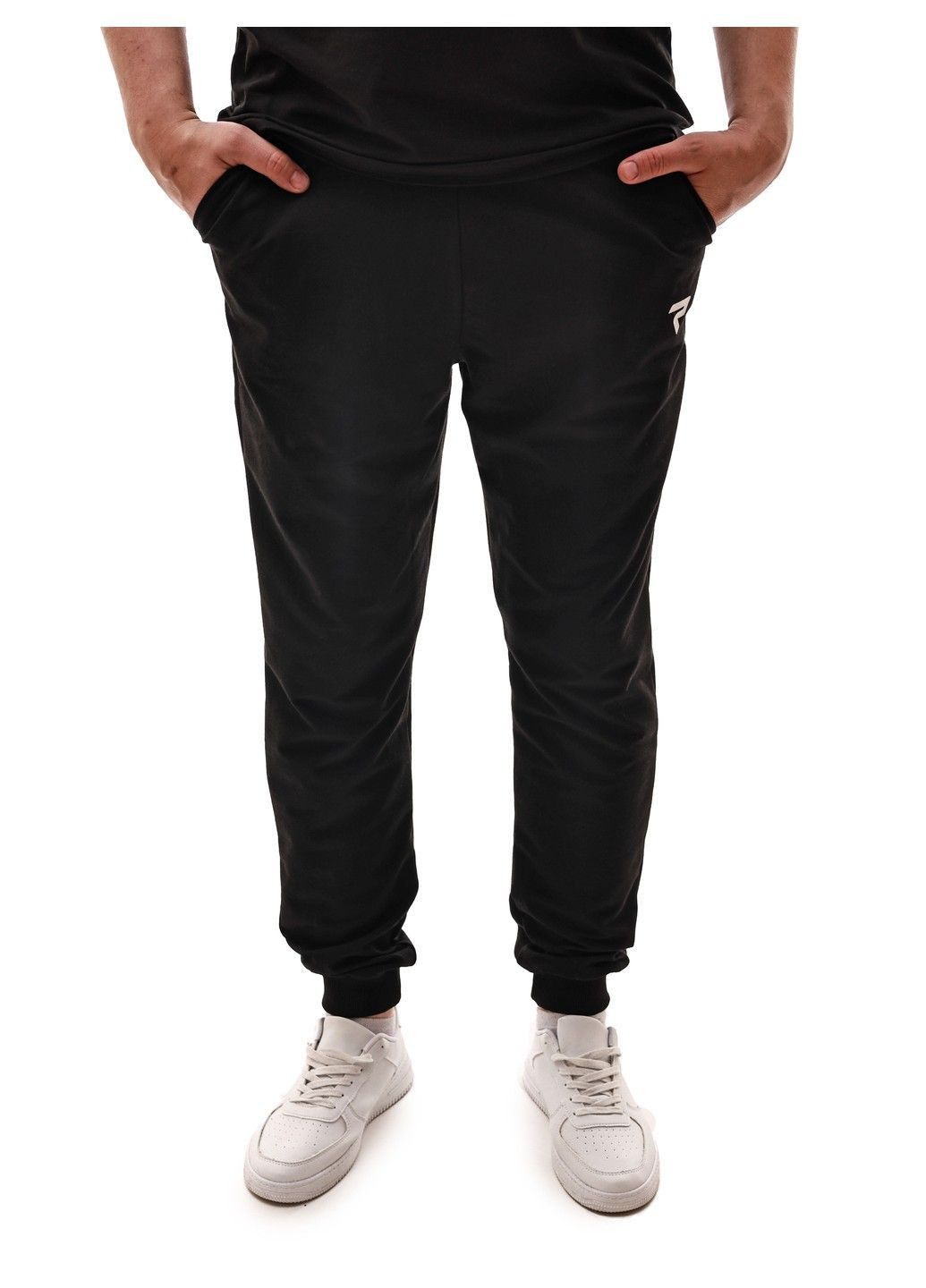 Черные демисезонные брюки No Brand