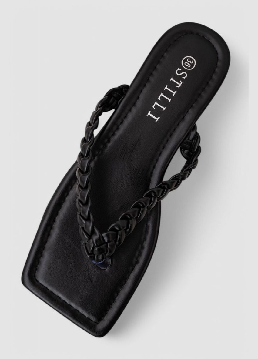 Черные шлепанцы женские Ager