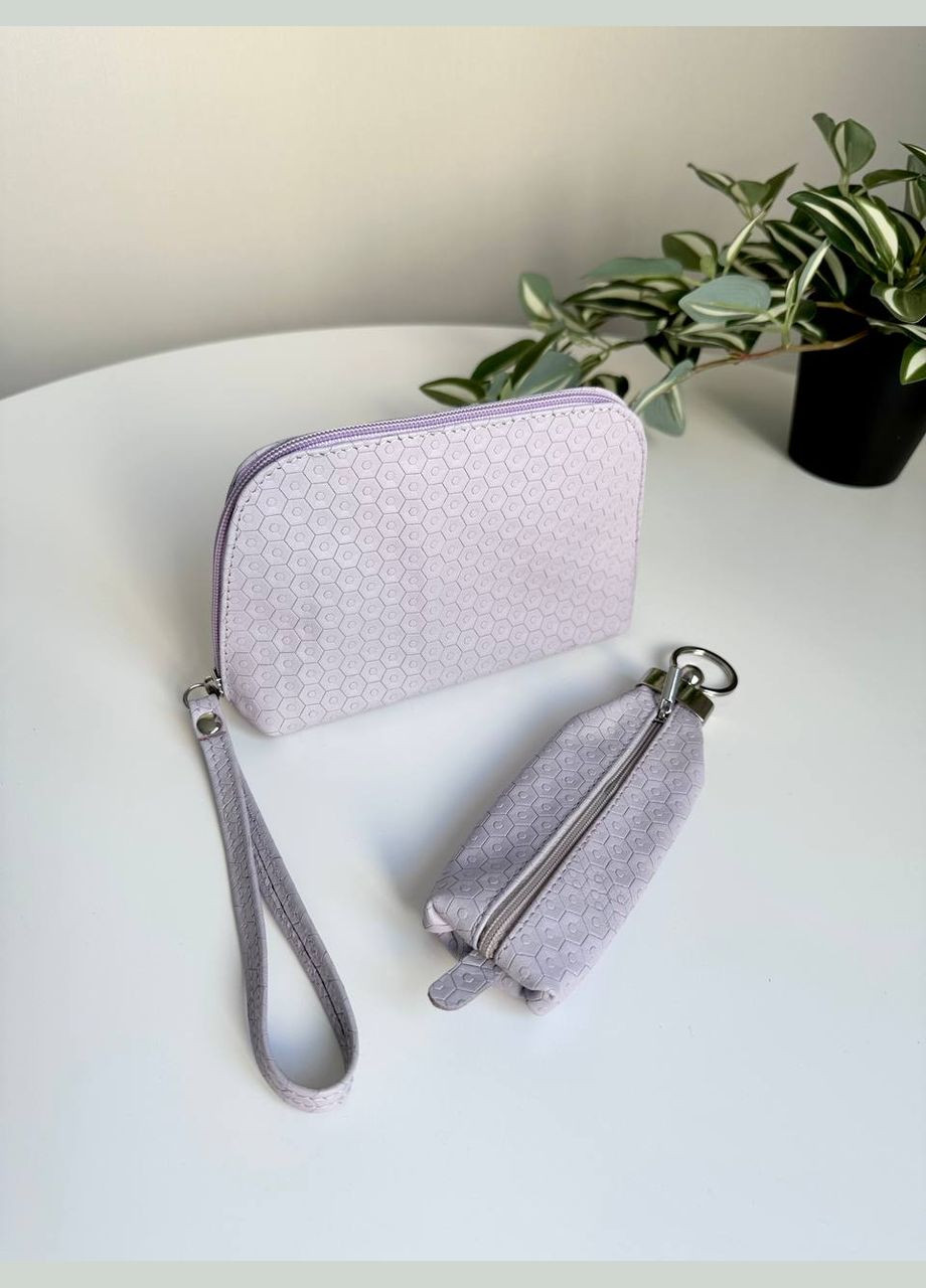 Женский подарочный набор ( комплект ) кожаный косметичка и ключница VI&VA (319986192)