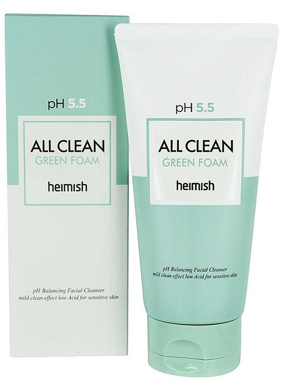 Очищувальна пінка для обличчя All Clean Green Foam pH 5.5 150ml (2-824256) Heimish (369792103)
