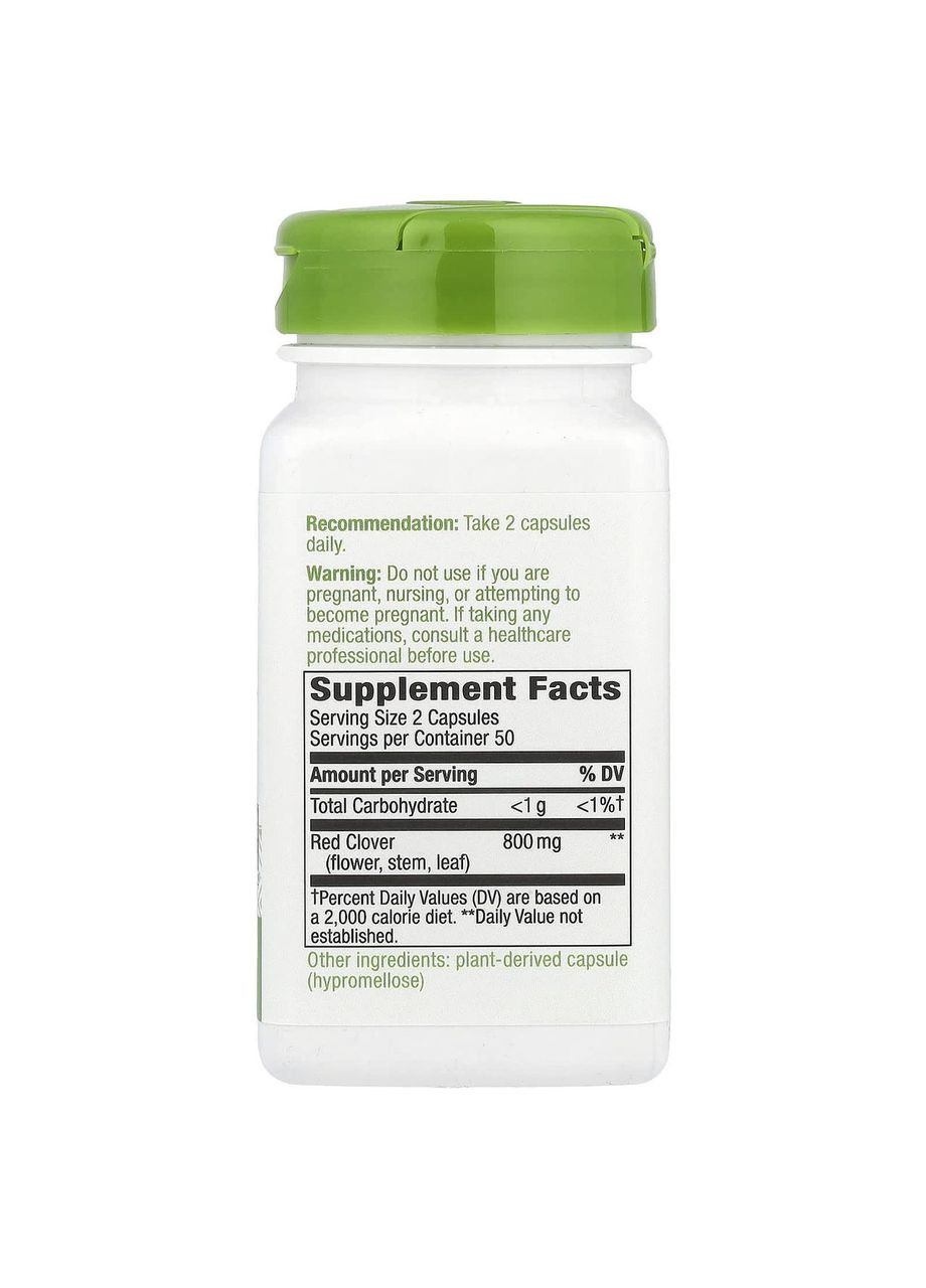 Красный клевер, 400 мг, 100 капсул Nature's Way (364312643)