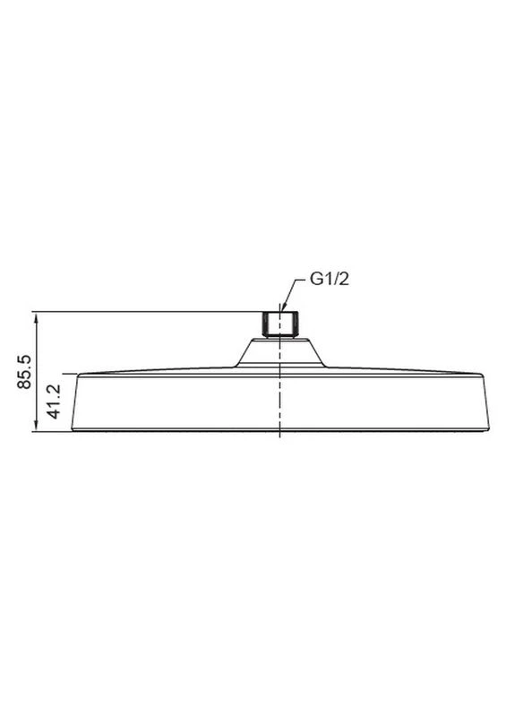 Лейка для душа потолочная KP-0403-07-OH 300мм (KR4998) KOER (392910642)