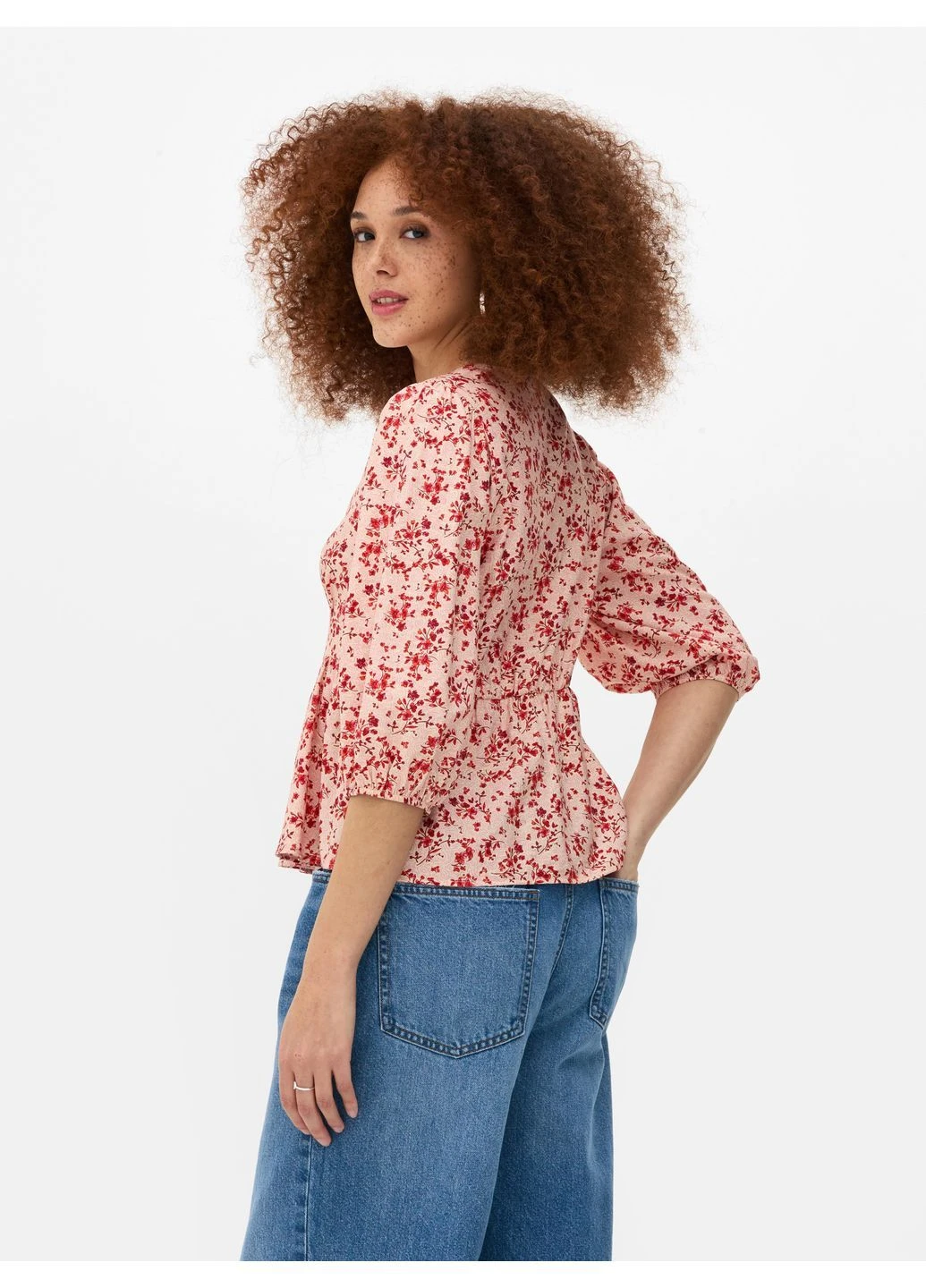 Топ літо,світло-бежевий в візерунки, Primark (397562501)