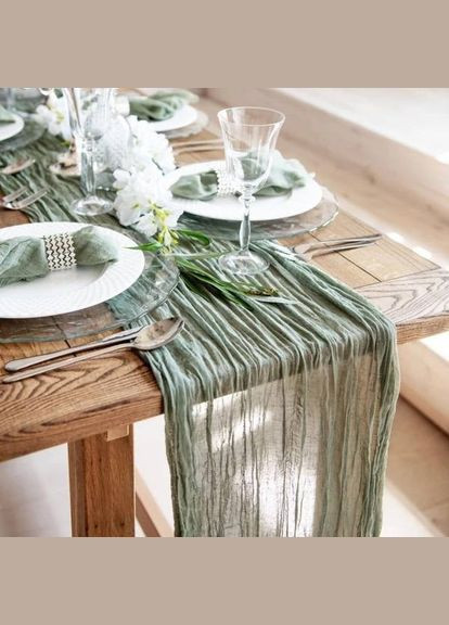 Дорожка ранер Leeseph 90х300 см зелена Malva (300860412)