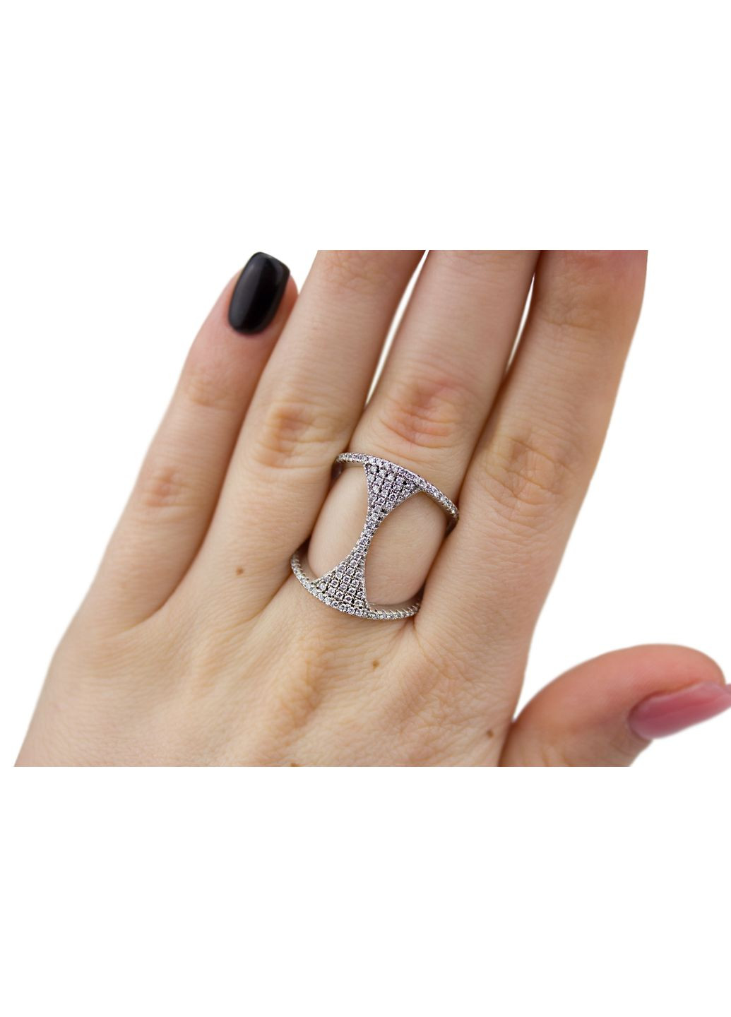 Кольцо серебряное с цирконием эксклюзивное 2899 размер No Brand (317577369)