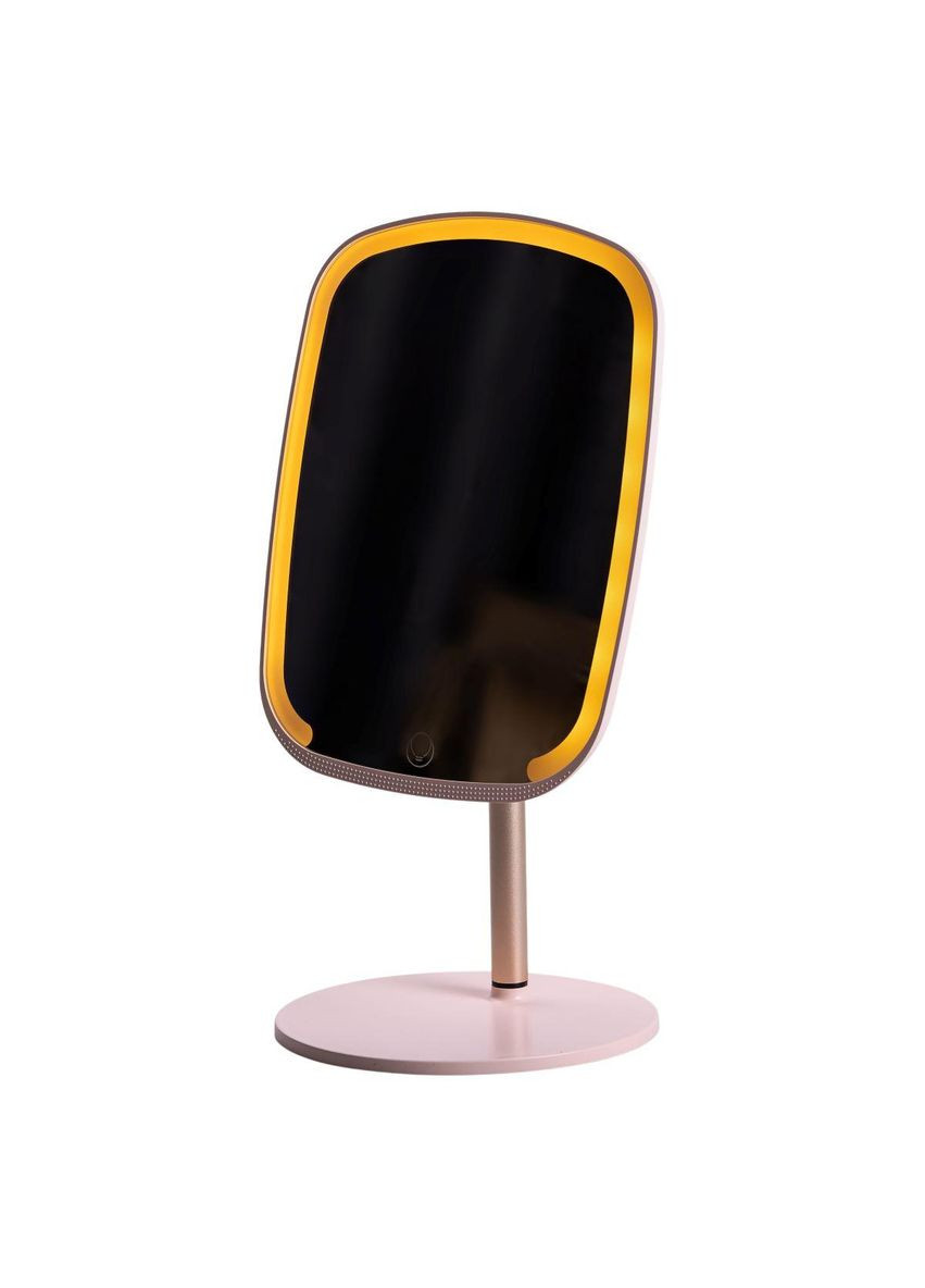 Настільне дзеркало з підсвічуванням 23х18 см для макіяжу на ніжці Рожеве HP-10-6AP Yiwu (370802273)