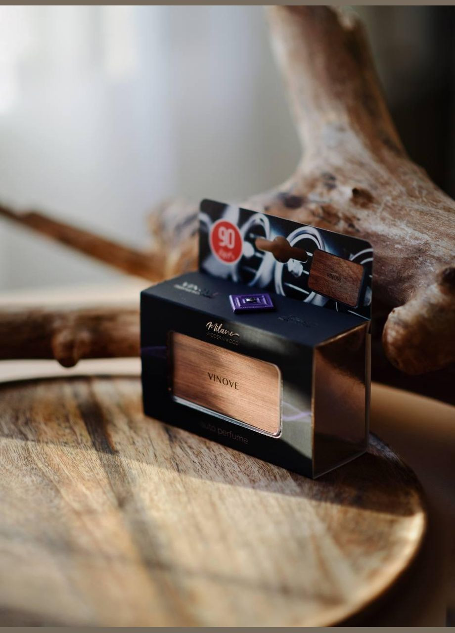 Ароматизатор в машину Мілан натуральна деревина VINOVE (328606560)