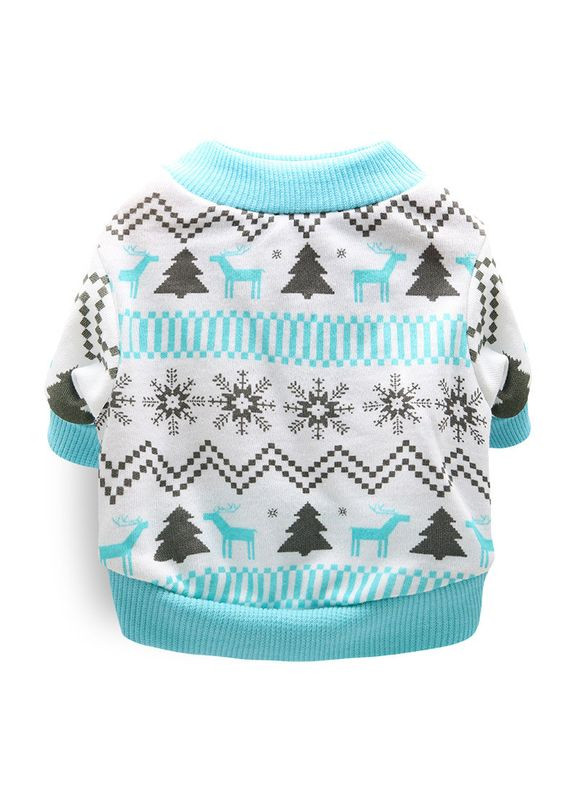 Свитшот для котов и кошек Pet Style "Узор" Голубая XS No Brand - (323234758)