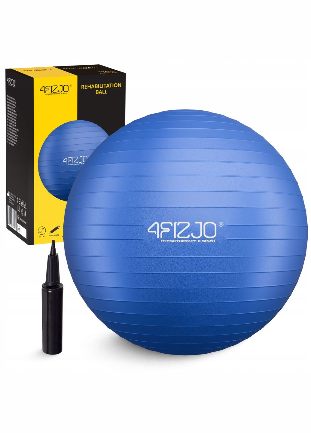 Мяч для фитнеса (фитбол) 55 см Anti-Burst Blue () 4FIZJO P-5905973404723 (345712635)