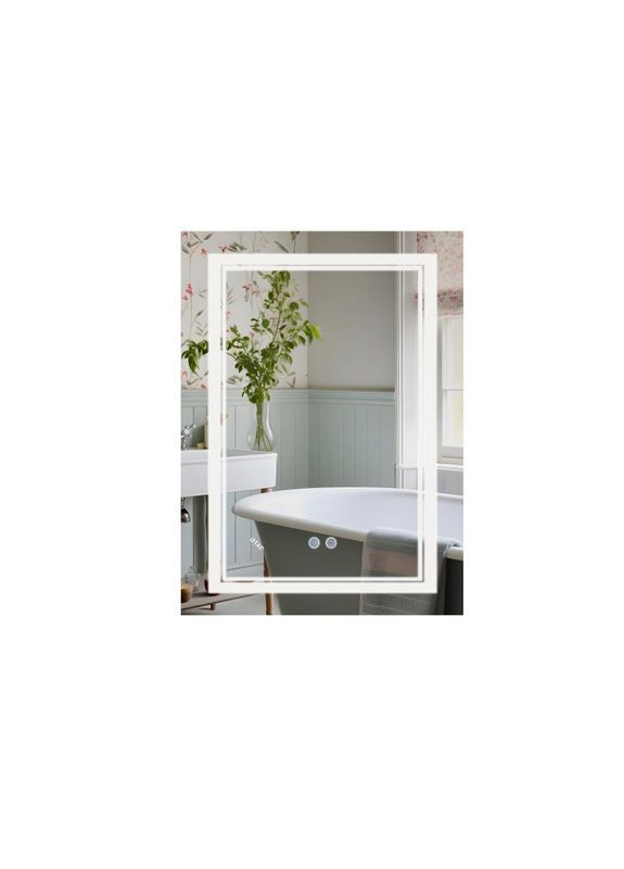 Дзеркало Cardinal 600х800 з LED-підсвічуванням Touch, з антизапотіванням, з димером, рег. темп. кольору (3000-6500K) QT0478C6080 Qtap (337718060)