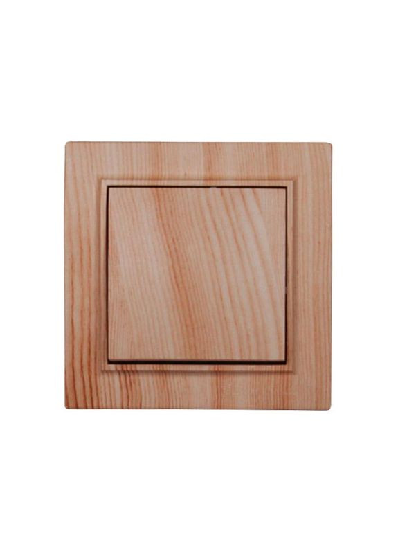 Вимикач одноклавішний, Enzo біле дерево Electro House (346088264)