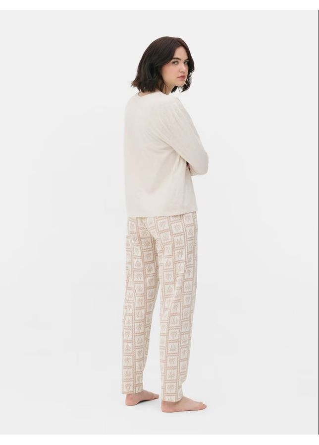 Бежевая всесезон пижамные брюки Primark