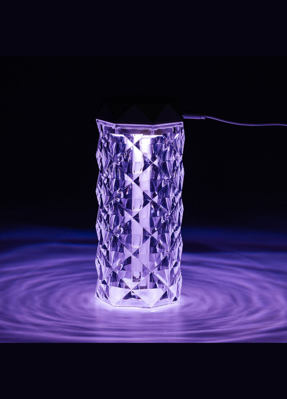 Увлажнитель воздуха с подсветкой Кристалл 400 мл Happy Life (315636752)