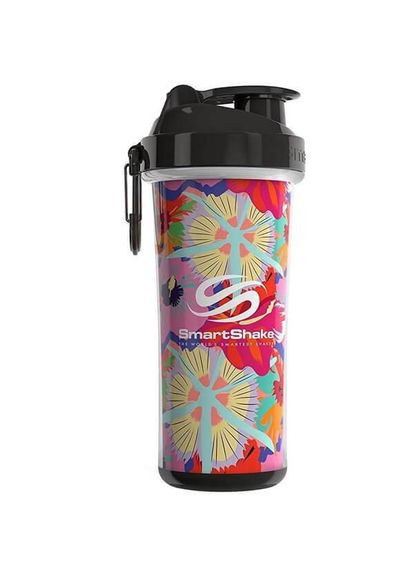 Шейкер Double Wall Shaker Cup 800 мл квітковий SmartShake (346514128)