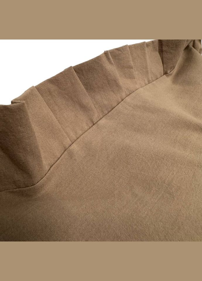 Наволочка декоративна з рюшами Stonewash Beige 45х45 см SoundSleep (317539414)