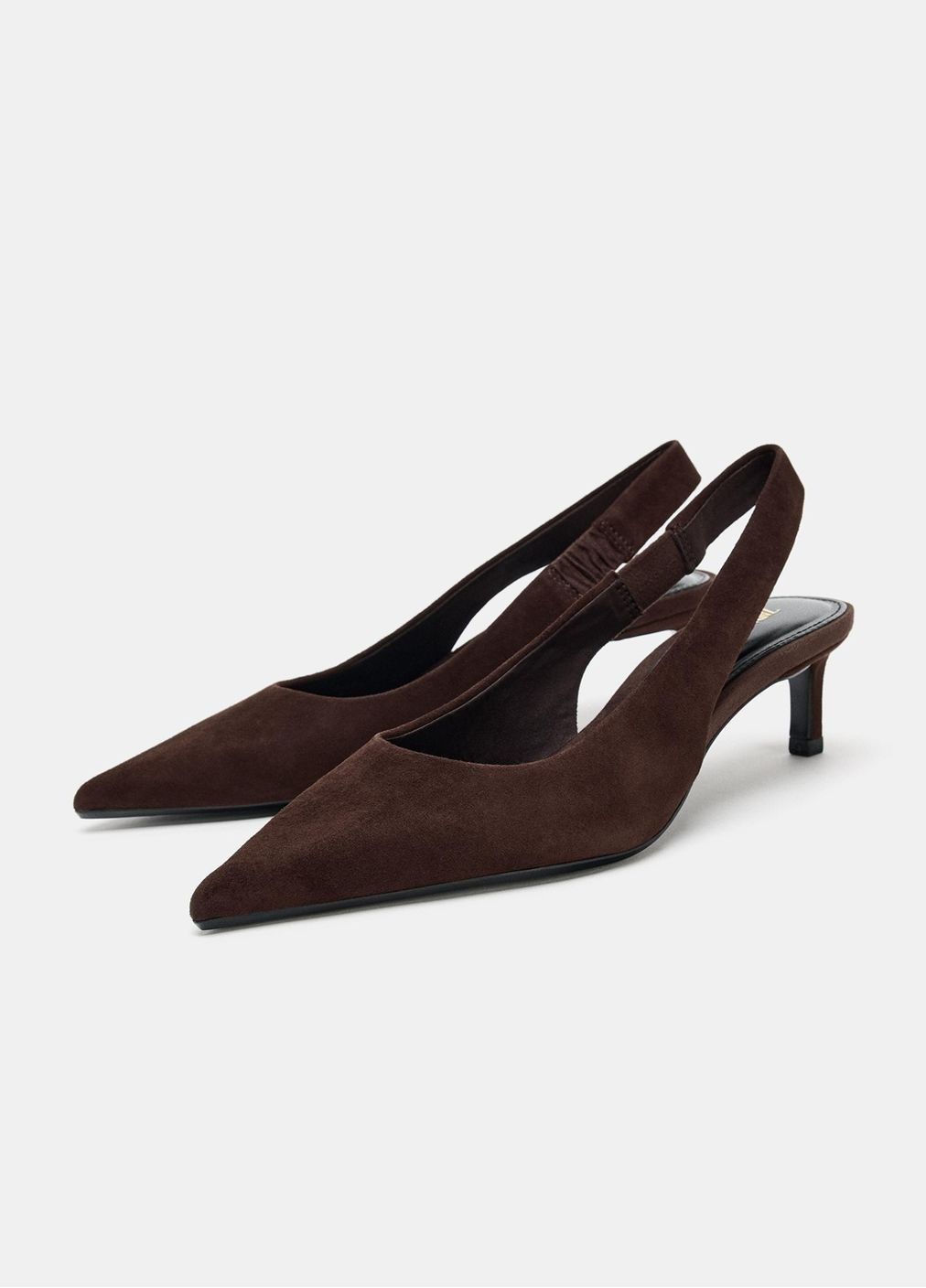 Темно-коричневые мюли Zara