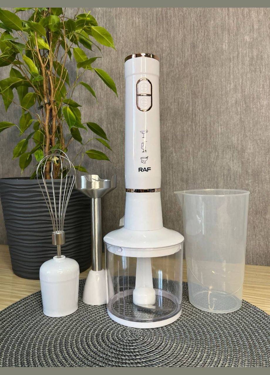 Заглибний блендер R.368 4в1 Білий RAF (327096709)