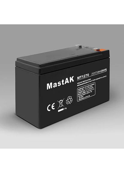 Акумулятор MT1270 12 V 7 Ah Mastak (370779050)