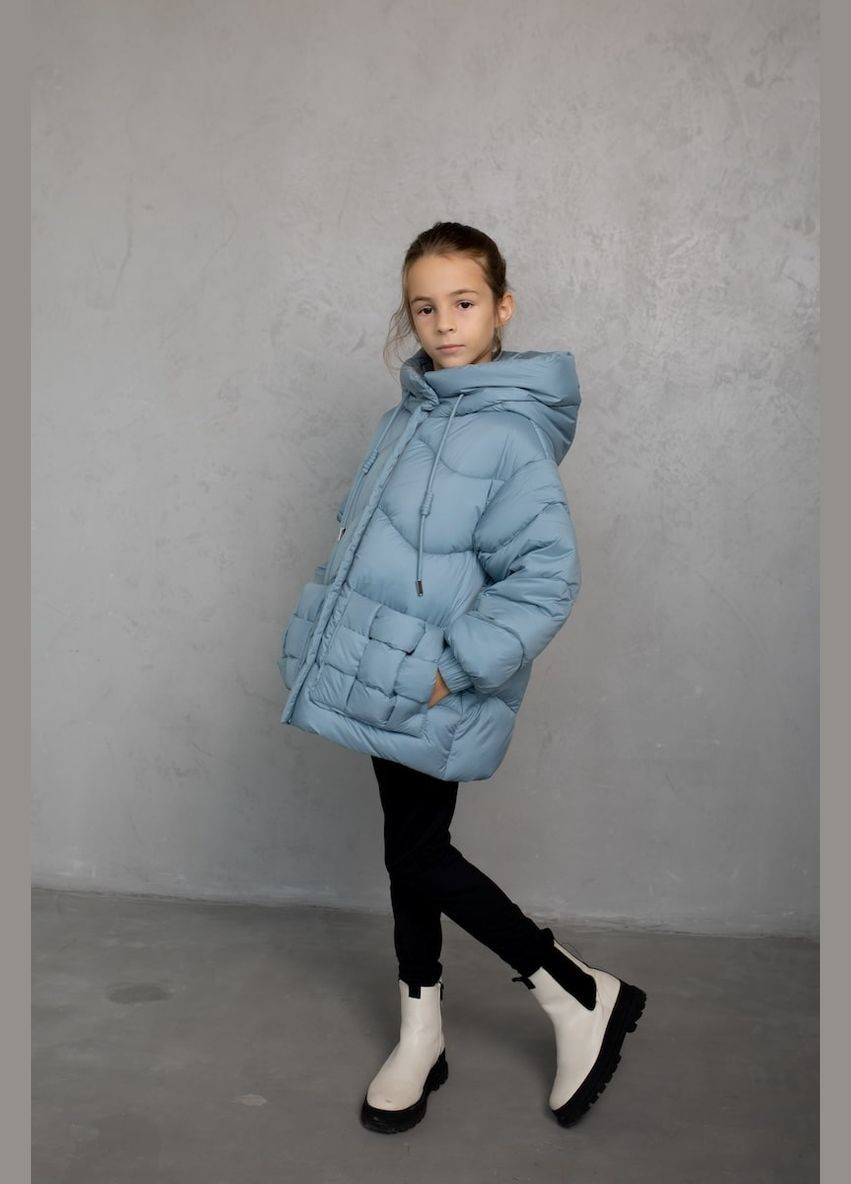 Комбінована зимня куртка блакитний Cvetkov Шанталь