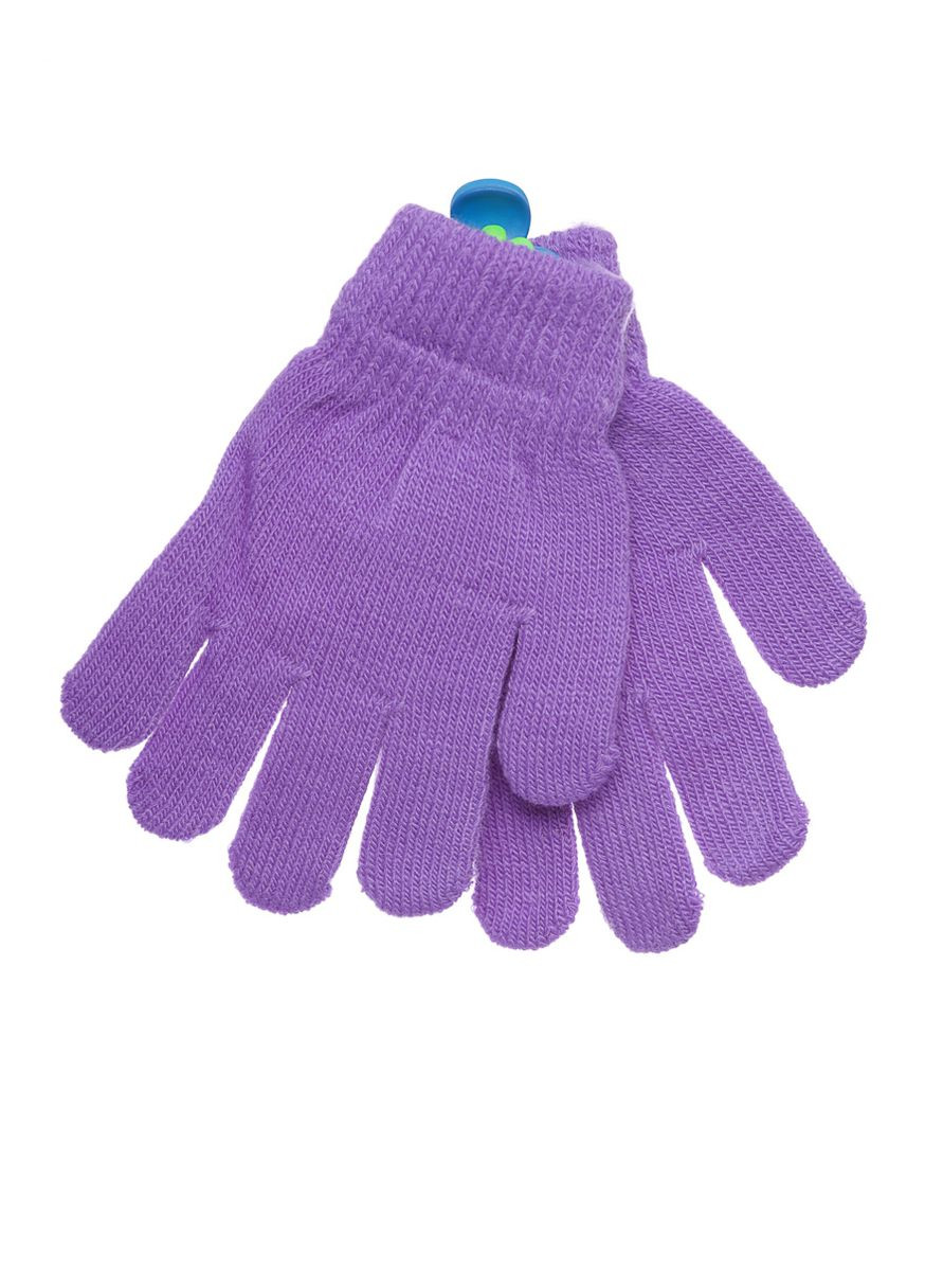 Перчатки для девочки вязка однотонные лиловые 3г+ (50545) BABYKROHA (297197851)