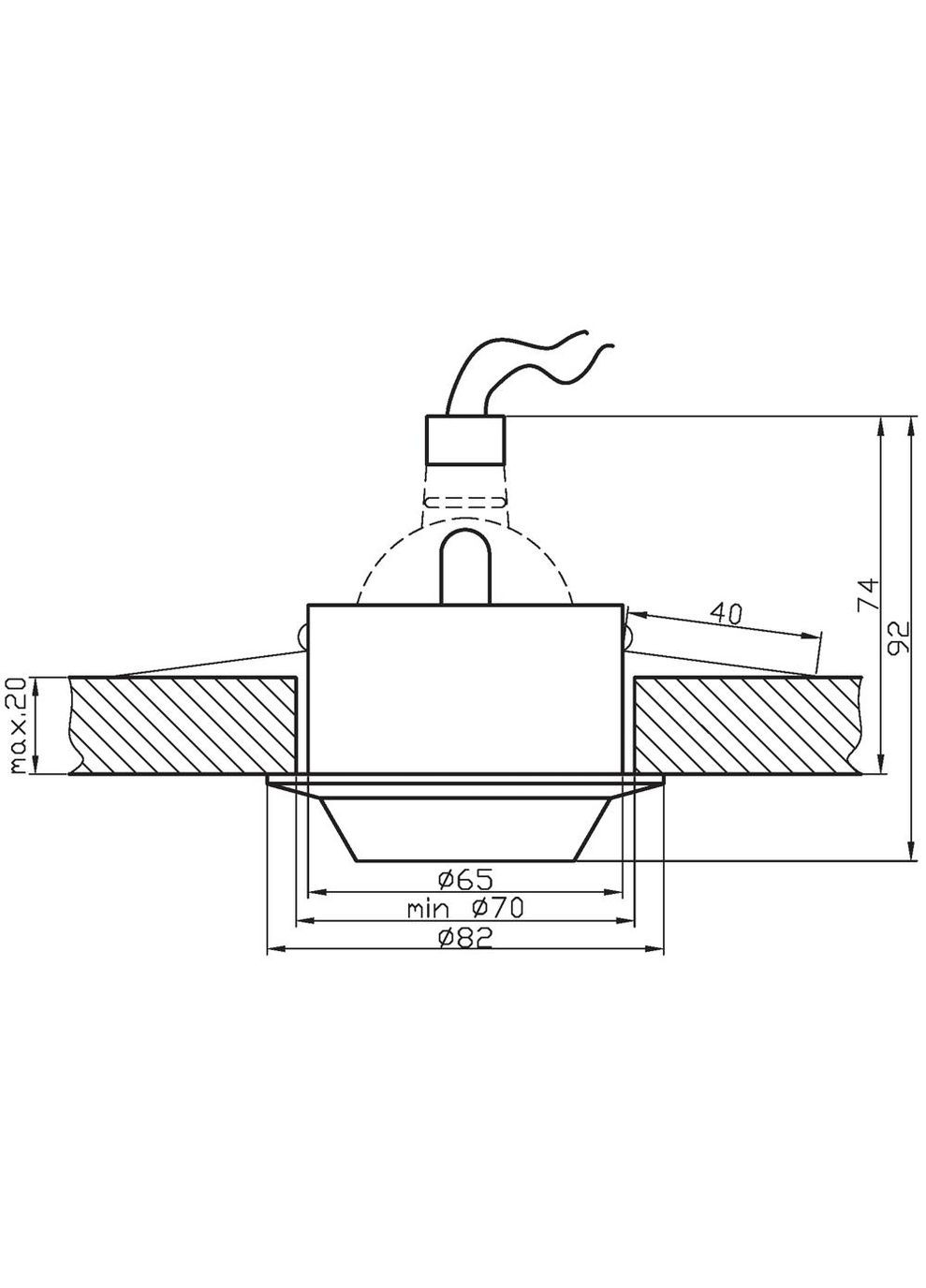 Точковий світильник SH-02 (2230003) Candellux (361313428)