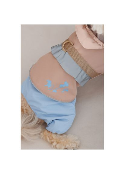 Дождевик Tina для девочек размер XS бежевый/голубой Pet Fashion (333020522)