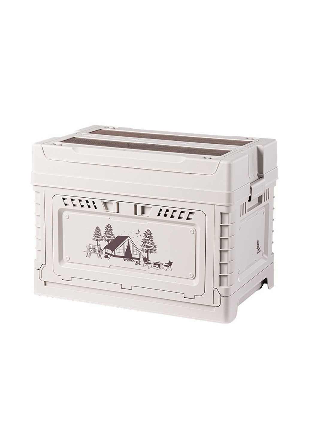 Туристичний складний ящик-контейнер Naturehike CNH22SN019 25л + 5л (Світло-сірий) No Brand (332636230)