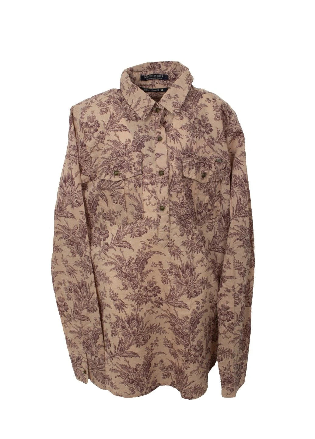 Бежевая рубашка Scotch&Soda