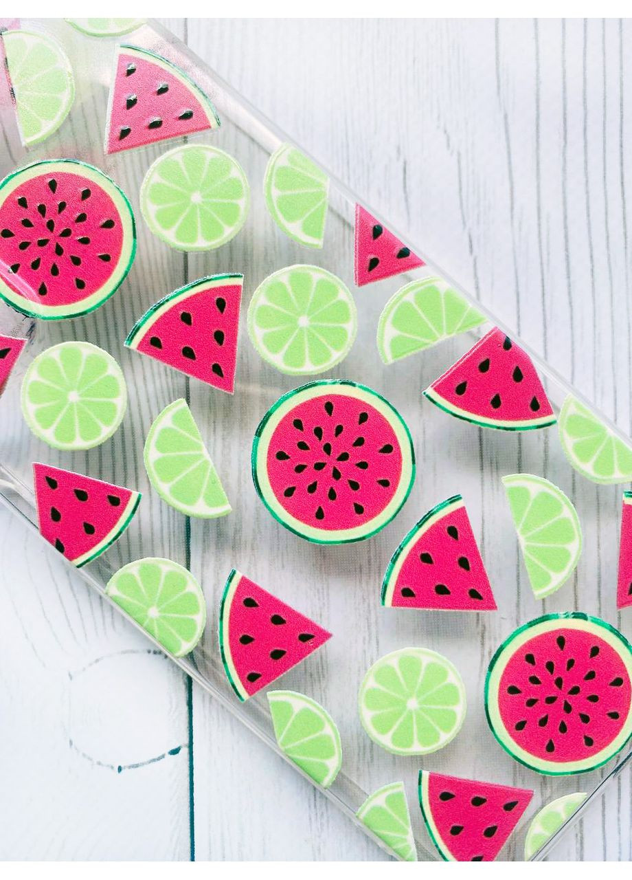 Чехол с утолщенными углами на Samsung Galaxy A10s (A107):: Арбузы и лайм (принт 345) Creative (360711678)