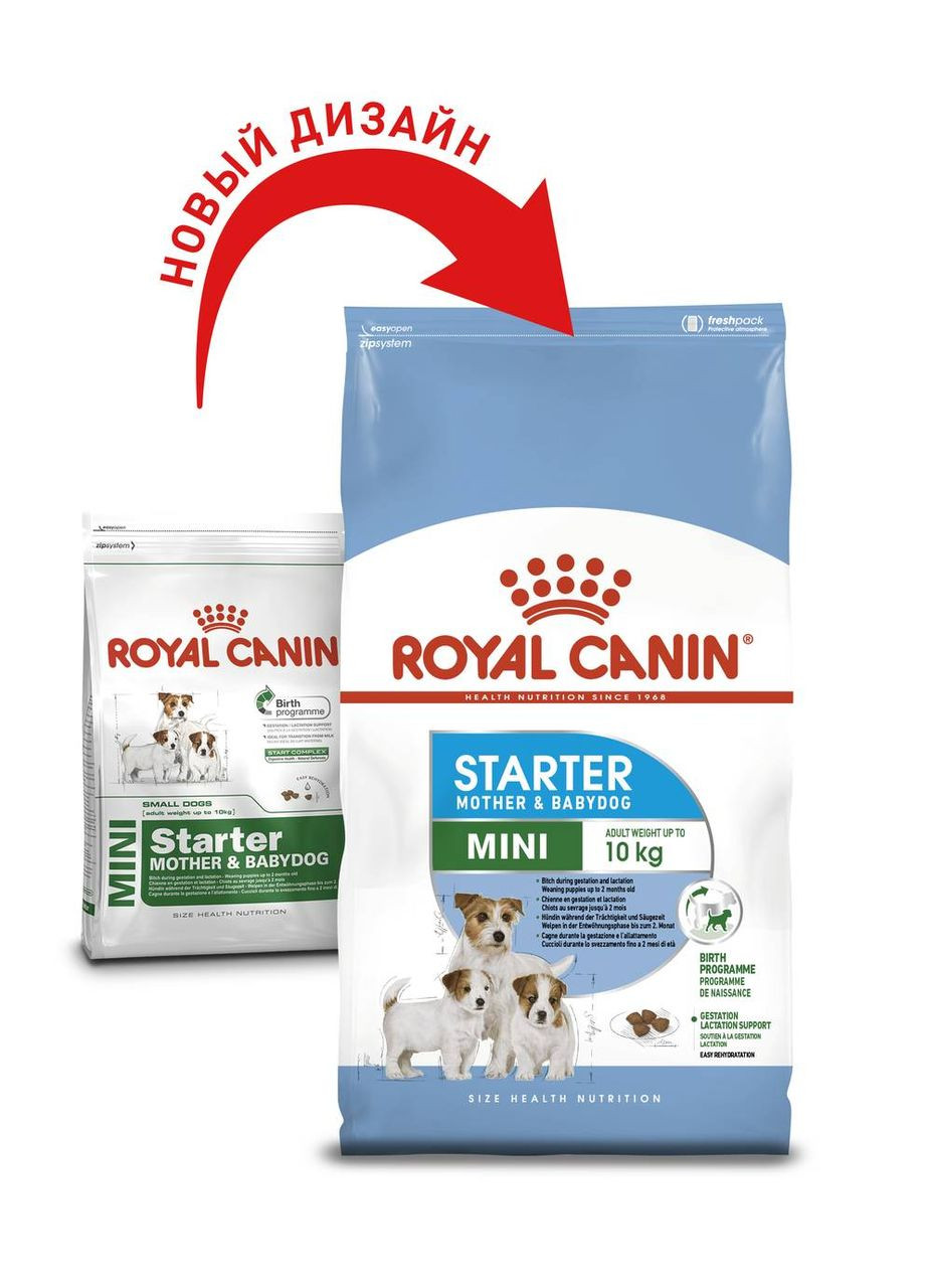 Сухой корм Mini Starter для щенков до 2-х месяцев 8 кг (3182550932691) Royal Canin (316226740)