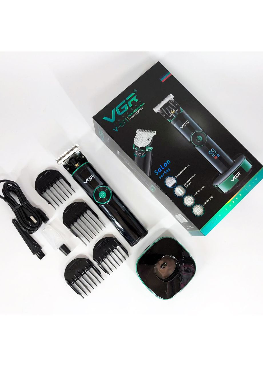 Электрическая машинка для стрижки V-671, Подстригальная машинка, Профессиональная машинка для VQ-304 бритья головы VGR (351486404)